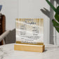 To My Beautiful Daughter - Always Love You - LED Acrylic Plaque - Glittering Heights