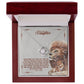 To My Beautiful Daughter, I Promise To Love You For The Rest Of My Life - Love Knot Necklace - Glittering Heights