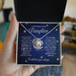 To My Beautiful Daughter - Reach For The Stars - Love Knot Necklace - Glittering Heights