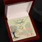 To My Beautiful Daughter, You Are Special To Me - Love Knot Necklace - Glittering Heights