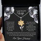 To My Beautiful Wife - Sunflower Necklace - Glittering Heights