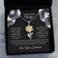 To My Beautiful Wife - Sunflower Necklace - Glittering Heights