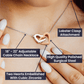 To My Beautiful Wife - You Mean So Much To Me - Interlocking Hearts Necklace - Glittering Heights