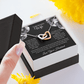To My Beautiful Wife - You Mean So Much To Me - Interlocking Hearts Necklace - Glittering Heights