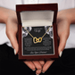 To My Beautiful Wife - You Mean So Much To Me - Interlocking Hearts Necklace - Glittering Heights