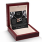 To My Beautiful Wife - You Mean So Much To Me - Interlocking Hearts Necklace - Glittering Heights