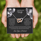To My Beautiful Wife - You Mean So Much To Me - Interlocking Hearts Necklace - Glittering Heights