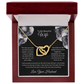 To My Beautiful Wife - You Mean So Much To Me - Interlocking Hearts Necklace - Glittering Heights