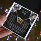 To My Beautiful Wife - You Mean So Much To Me - Interlocking Hearts Necklace - Glittering Heights