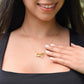 To My Beautiful Wife - You Mean So Much To Me - Interlocking Hearts Necklace - Glittering Heights
