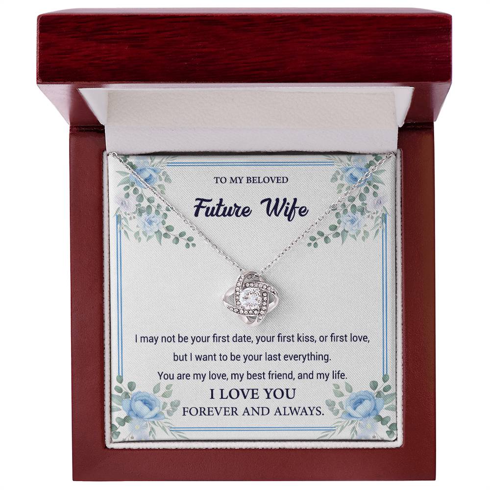 To my beloved future wife - My best friends - Love knot necklace - Glittering Heights