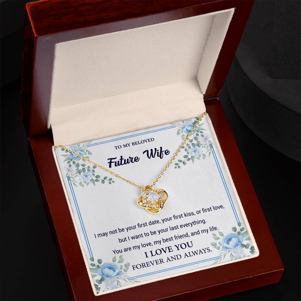 To my beloved future wife - My best friends - Love knot necklace - Glittering Heights