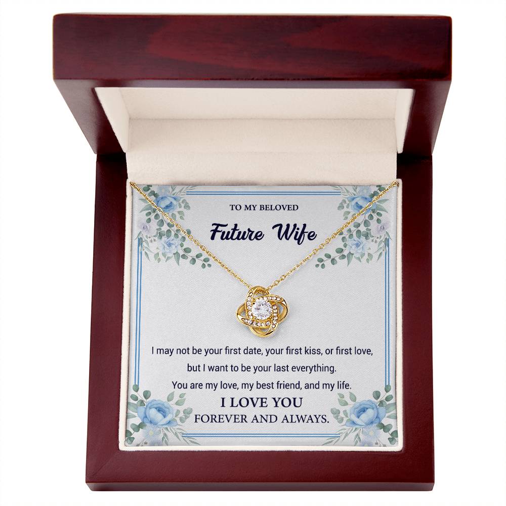 To my beloved future wife - My best friends - Love knot necklace - Glittering Heights