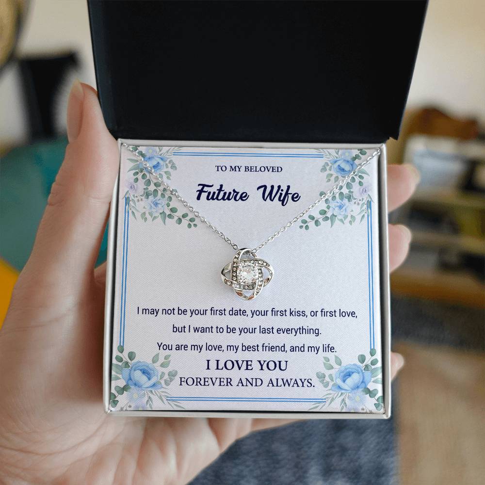 To my beloved future wife - My best friends - Love knot necklace - Glittering Heights