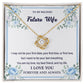 To my beloved future wife - My best friends - Love knot necklace - Glittering Heights