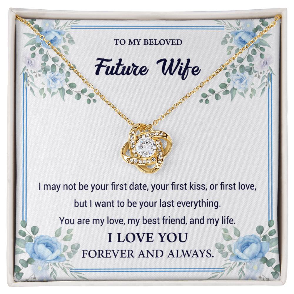 To my beloved future wife - My best friends - Love knot necklace - Glittering Heights