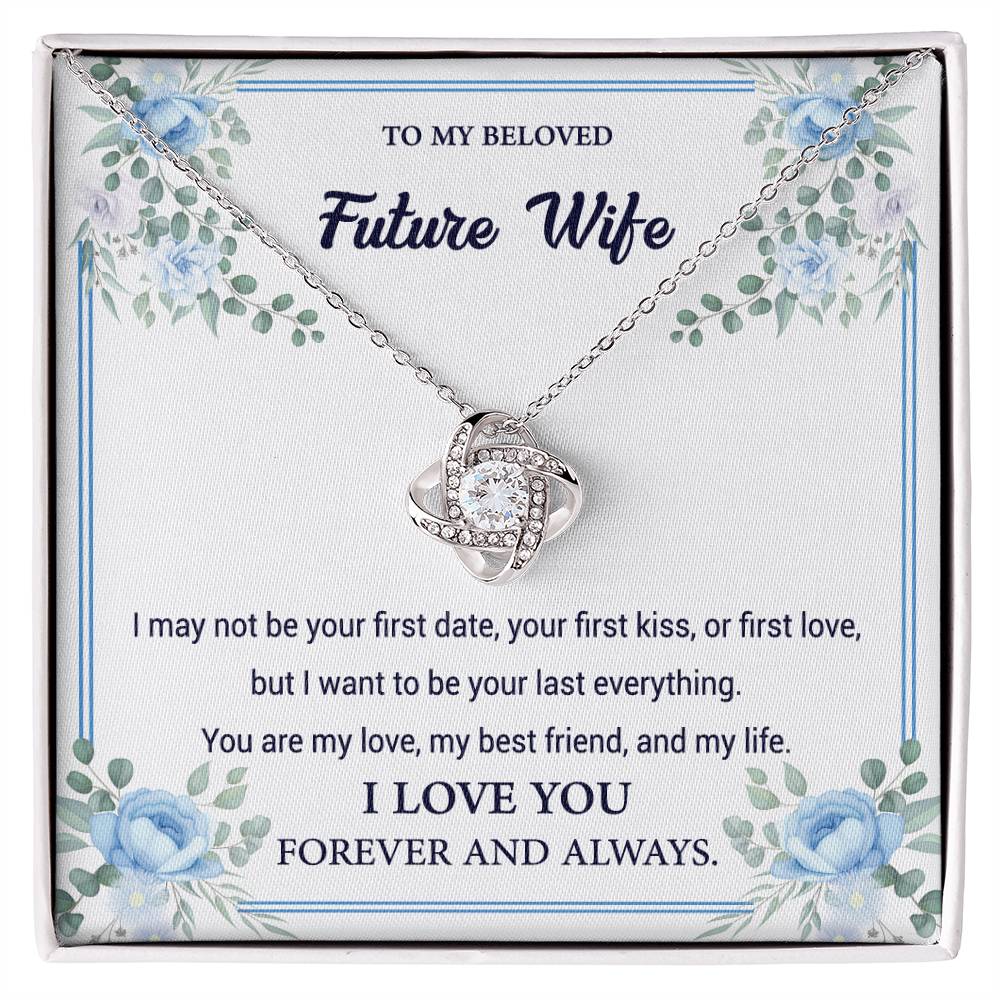 To my beloved future wife - My best friends - Love knot necklace - Glittering Heights