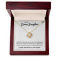 To My Bonus Daughter, Always Shine Like The Brightest Star - Love Knot Necklace - Glittering Heights