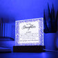 To My Daughter - Be Yourself - LED Acrylic Plaque - Glittering Heights