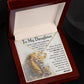 To My Daughter - Proud To Be Your Father - Love Knot Necklace - Glittering Heights