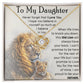 To My Daughter - Proud To Be Your Father - Love Knot Necklace - Glittering Heights