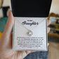 To My Daughter - Spend More Time with You - Love Knot Necklace - Glittering Heights