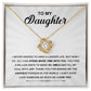 To My Daughter - Spend More Time with You - Love Knot Necklace - Glittering Heights