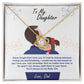 To My Daughter, You_ll Always Be My Baby Girl - Love Knot Necklace - Glittering Heights