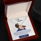 To My Daughter, You_ll Always Be My Baby Girl - Love Knot Necklace - Glittering Heights