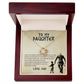 To My Daughter, You Will Never Lose - Love Knot Necklace - Glittering Heights