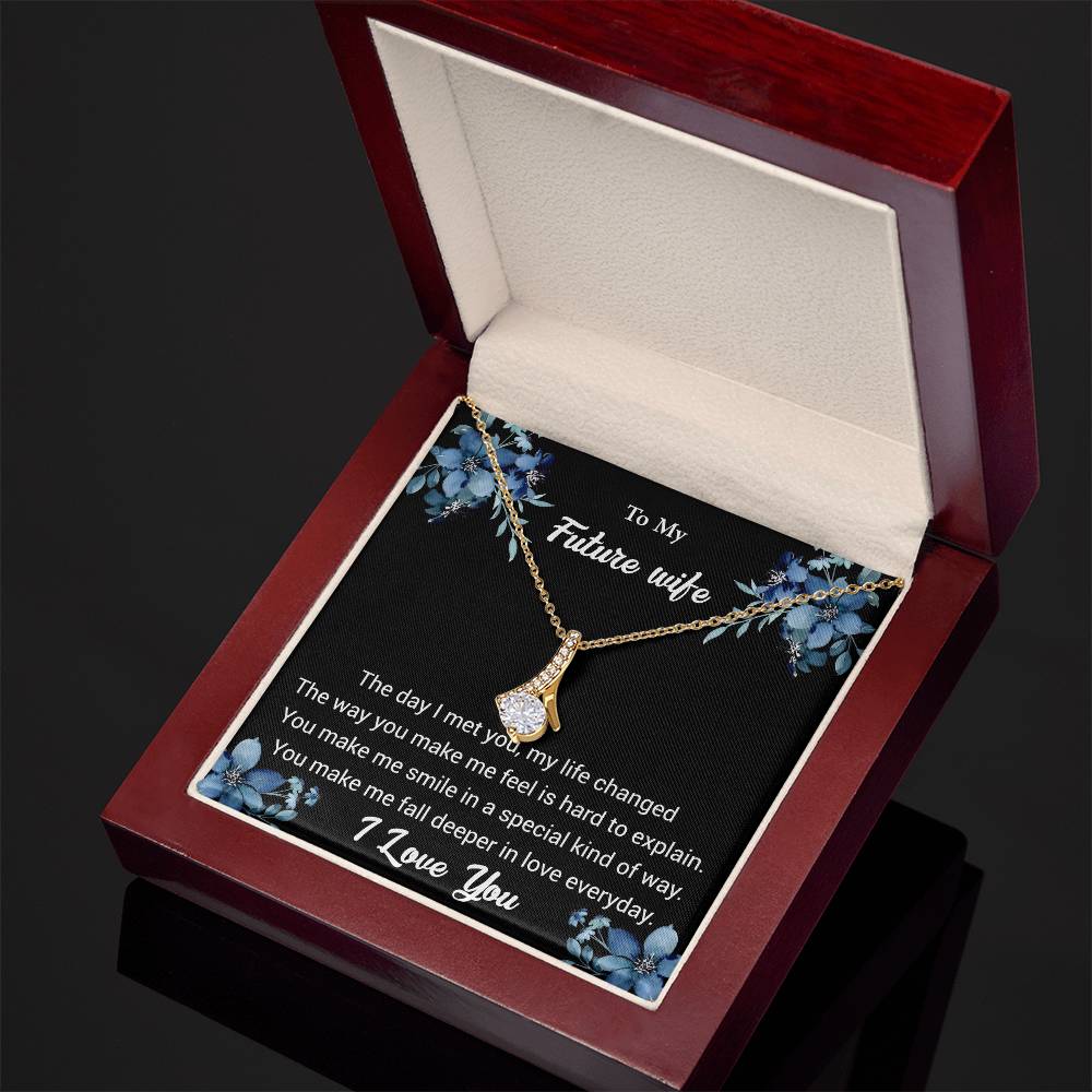 To My Future Wife - The Day I Met You - Alluring Beauty Necklace - Glittering Heights