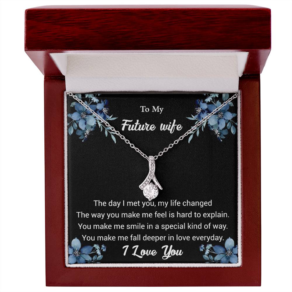 To My Future Wife - The Day I Met You - Alluring Beauty Necklace - Glittering Heights