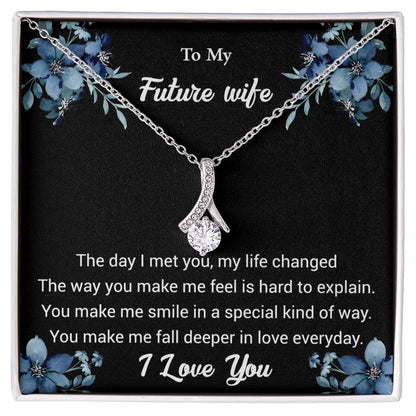 To My Future Wife - The Day I Met You - Alluring Beauty Necklace - Glittering Heights