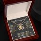 To My Granddaughter, Hold This Tight To Feel My Love - Love Knot Necklace - Glittering Heights