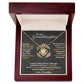 To My Granddaughter, Hold This Tight To Feel My Love - Love Knot Necklace - Glittering Heights