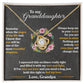 To My Granddaughter, Hold This Tight To Feel My Love - Love Knot Necklace - Glittering Heights
