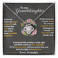 To My Granddaughter, Hold This Tight To Feel My Love - Love Knot Necklace - Glittering Heights
