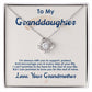 To My Granddaughter, I Love You For The Rest Of My Life - Love Knot Necklace - Glittering Heights