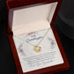 To My Granddaughter, This Old Woman Will Always Have Your Back - Love Knot Necklace - Glittering Heights