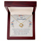 To My Granddaughter, This Old Woman Will Always Have Your Back - Love Knot Necklace - Glittering Heights