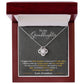 To My Granddaughter, You_ll Feel My Love Within This - Love Knot Necklace - Glittering Heights