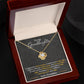 To My Granddaughter, You_ll Feel My Love Within This - Love Knot Necklace - Glittering Heights