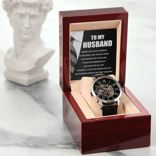 To My Husband - My Blessing - Chronograph Watch - Glittering Heights