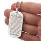 To My Husband - Never Forget That I Love You - Dog Tag Necklace - Glittering Heights