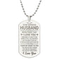 To My Husband - Never Forget That I Love You - Dog Tag Necklace - Glittering Heights