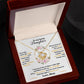 To My Lovely Daughter, Hold This Tight To Feel My Love - Love Knot Necklace - Glittering Heights
