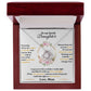 To My Lovely Daughter, Hold This Tight To Feel My Love - Love Knot Necklace - Glittering Heights