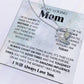 To My Loving Mom - I'm Lucky To Have You - Forever Heart Necklace - Glittering Heights
