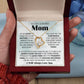 To My Loving Mom - I'm Lucky To Have You - Forever Heart Necklace - Glittering Heights