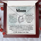 To My Loving Mom - I'm Lucky To Have You - Forever Heart Necklace - Glittering Heights